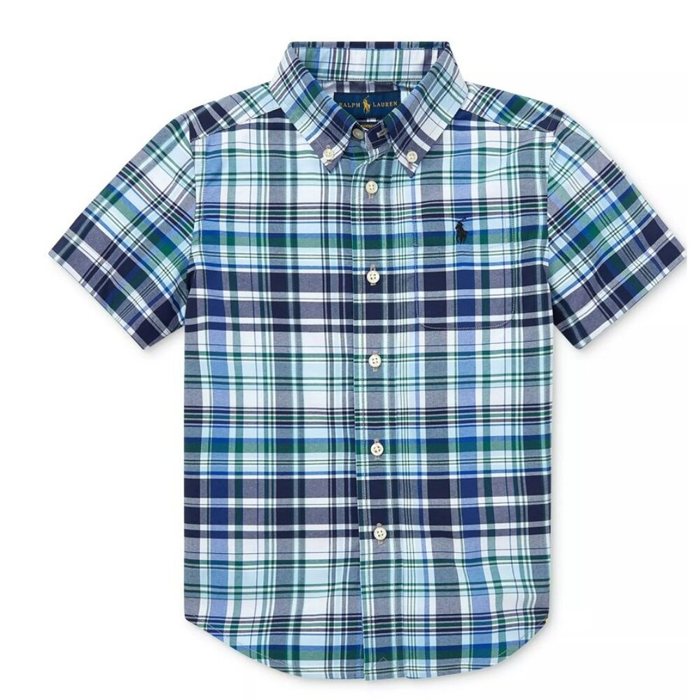 RALPH LAUREN Toddler Boys Performance Poplin Shirt - 6 (PRE-LOVED)
